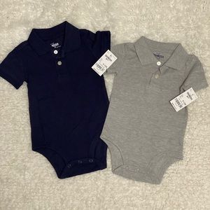 Osh Kosh baby boy polo bodysuit. NWT